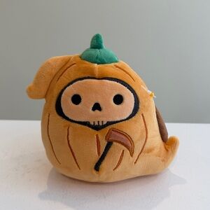 NWT 5” Otto the Pumpkin Grim Reaper Halloween Mallow Mash Squishmallow
